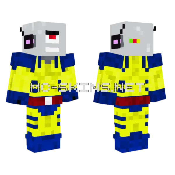 Rex05gamer Evolved Wolverine Minecraft skin, front and back