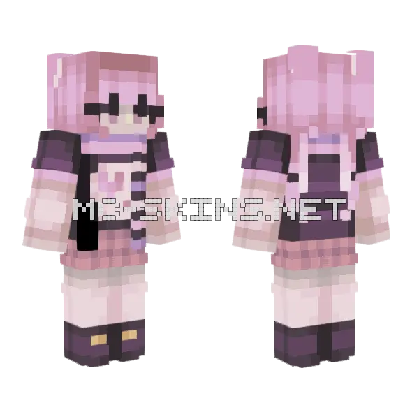 Rhinestone Eyes SFA67 Minecraft skin, front and back