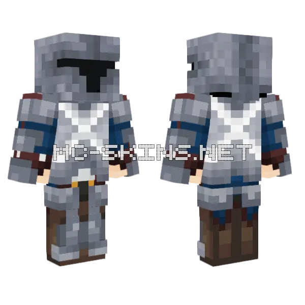 Rhino Soldier Minecraft skin, front and back