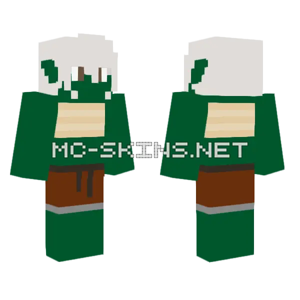 Rhyno Mossgrave Minecraft skin, front and back