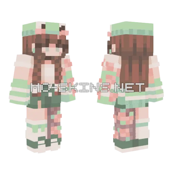 Ribbit Request Minecraft skin, front and back