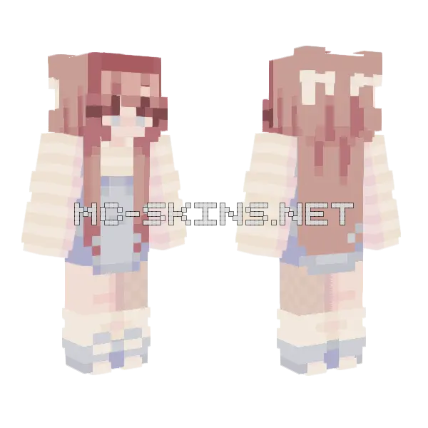 Ribbons Minecraft skin, front and back