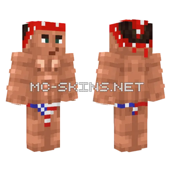 Ricardo Milos Minecraft skin, front and back