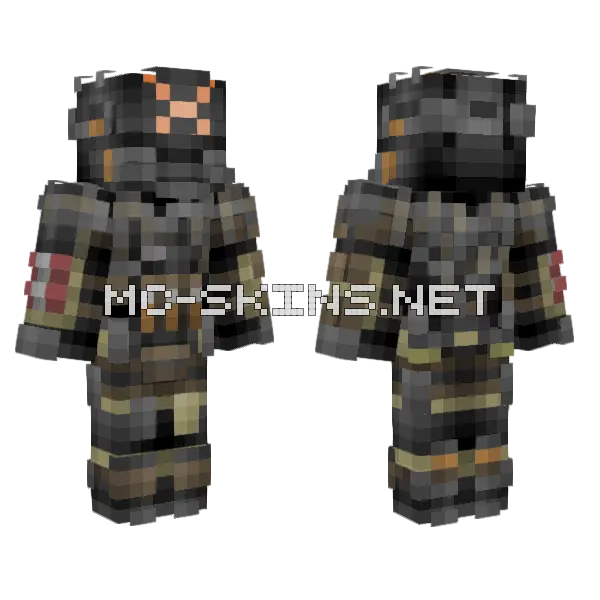 Richter Titanfall 2 Minecraft skin, front and back