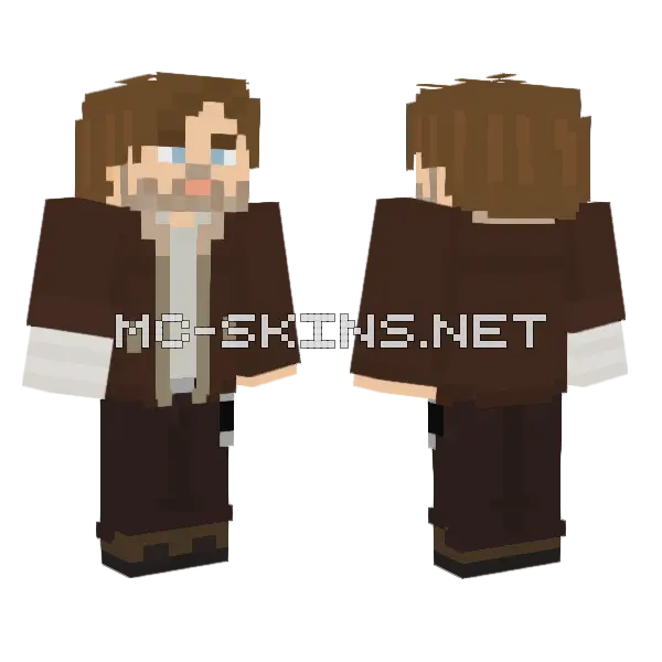 Rick Grimes Comic Minecraft skin, front and back