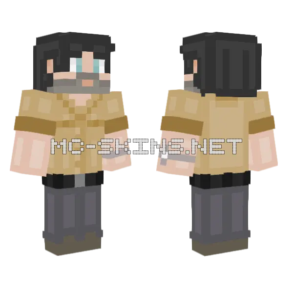 Rick Grimes Skin Minecraft skin, front and back