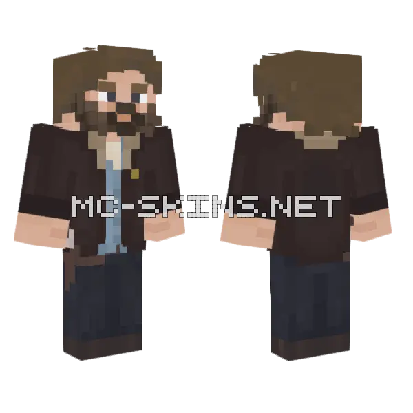 Rick Grimes The Walking Dead Minecraft skin, front and back