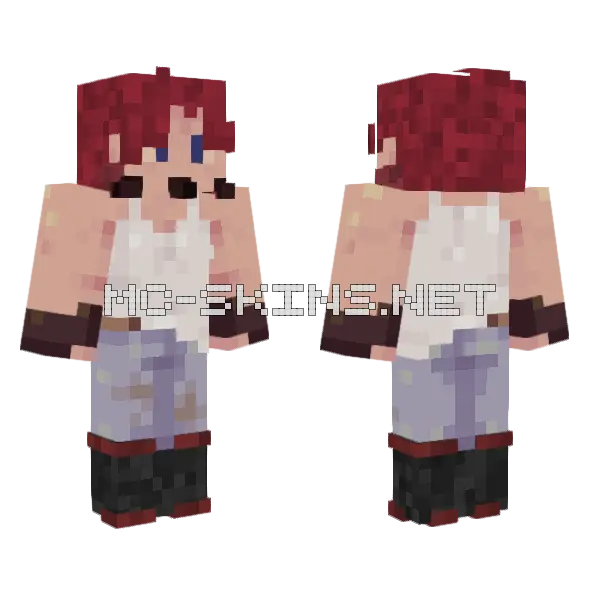 Rick Morrow Minecraft skin, front and back