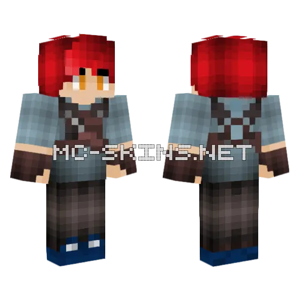 Ricky Maze Runner Minecraft skin, front and back