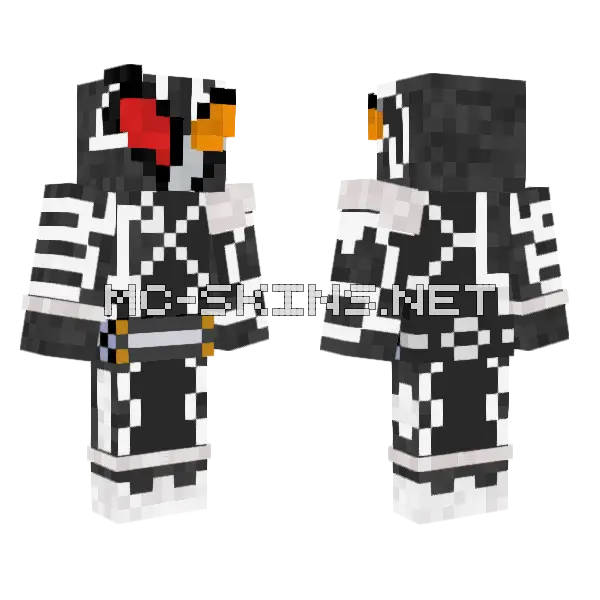 Rider Drone Minecraft skin, front and back