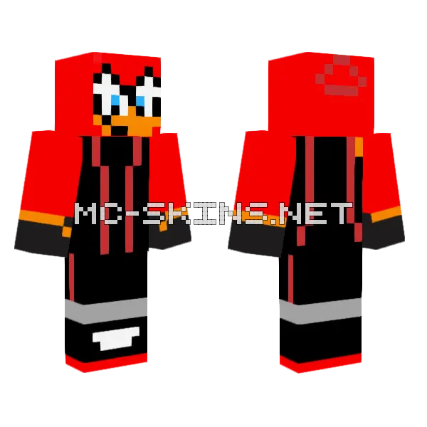 Riley The Cardinal Minecraft skin, front and back