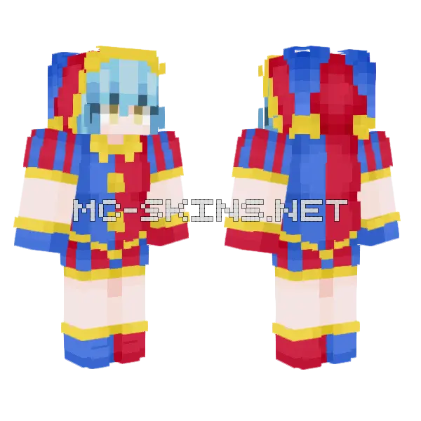 Rimuru Circo Digital Minecraft skin, front and back