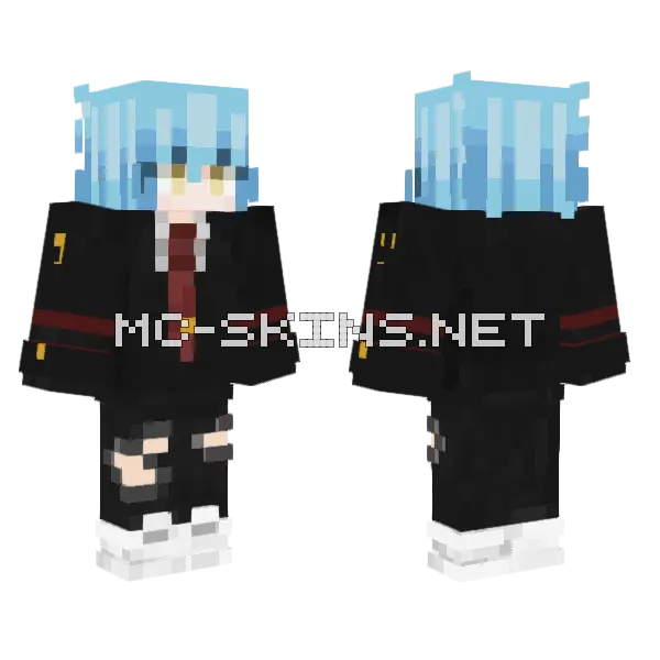 Rimuru Escuela Minecraft skin, front and back