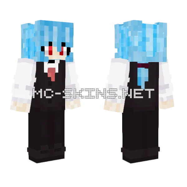 Rimuru Suit Minecraft skin, front and back