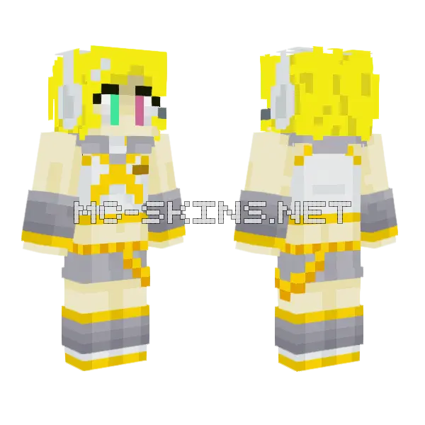 Rin Minecraft skin, front and back