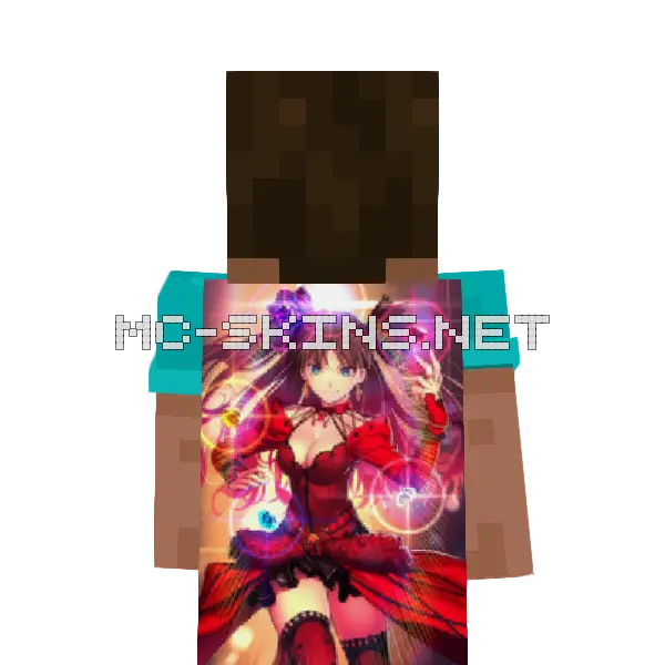 Rin Tohsaka Dress cape, outside and lining