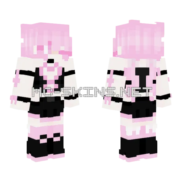 Ring Ring Ring Ohayou Wake Up Minecraft skin, front and back