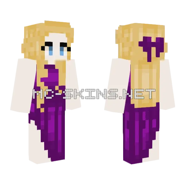 Rio Nakamura Promdress Minecraft skin, front and back