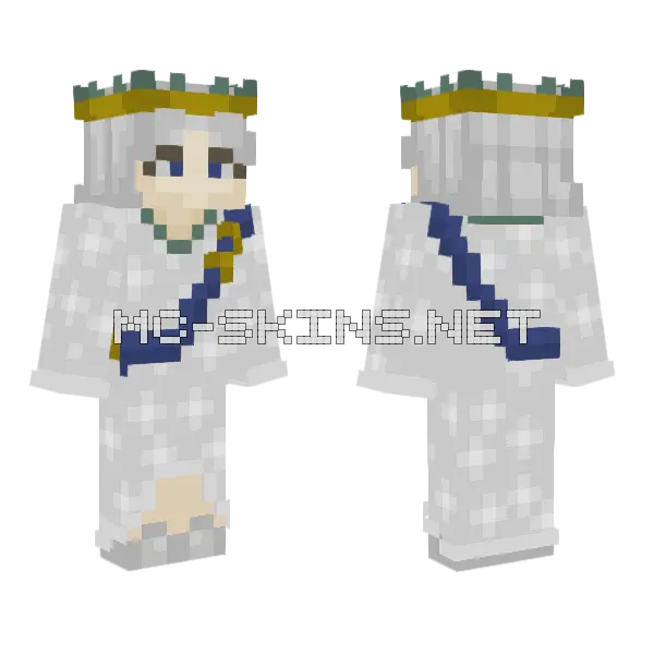 Rip Queen Elizabeth Ii Minecraft skin, front and back