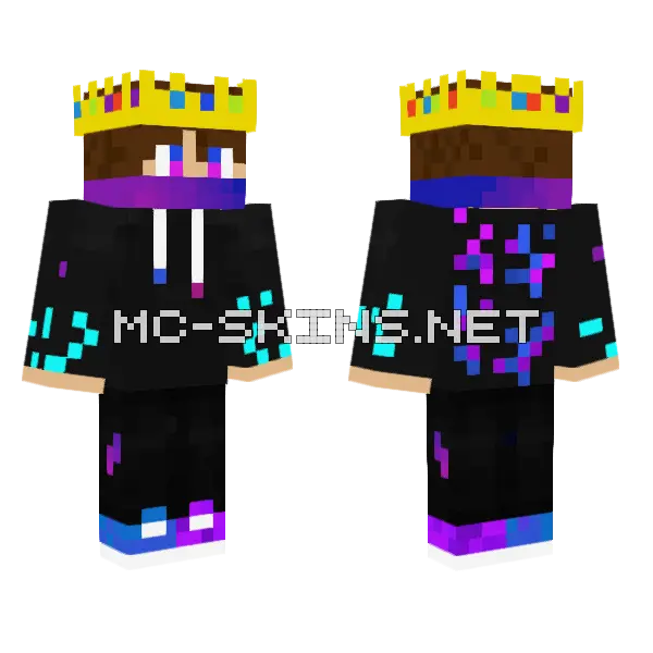 Rip Techno Minecraft skin, front and back