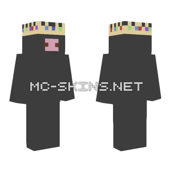 R.I.P. Technoblade Minecraft skin, front and back