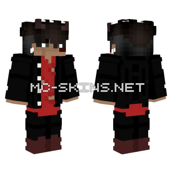 Ripped Feels Boy Minecraft skin, front and back