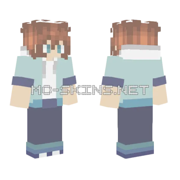 Riptide Minecraft skin, front and back