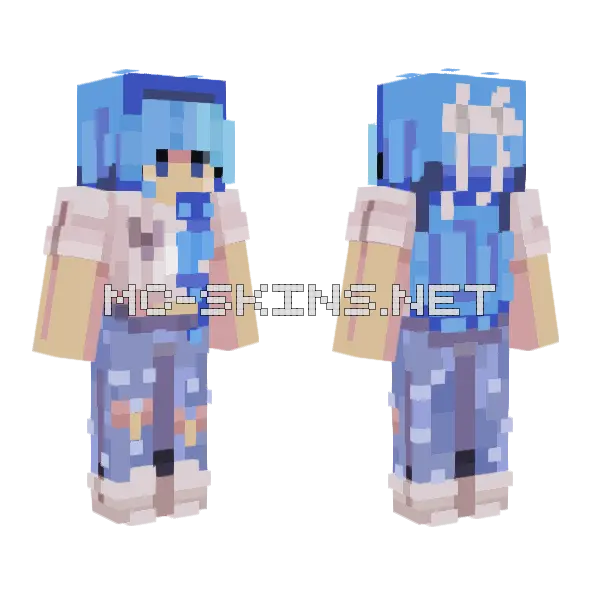 Riptide Sf 1 Minecraft skin, front and back