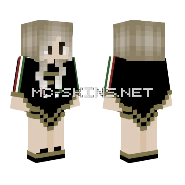 Rivers GG Velada Minecraft skin, front and back