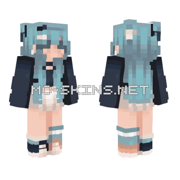 Riversrc e Girl Minecraft skin, front and back