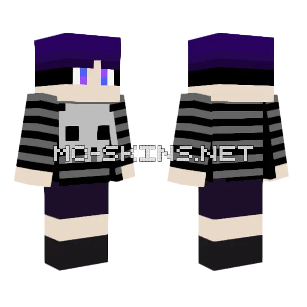 Ro Q56 No Team Minecraft skin, front and back