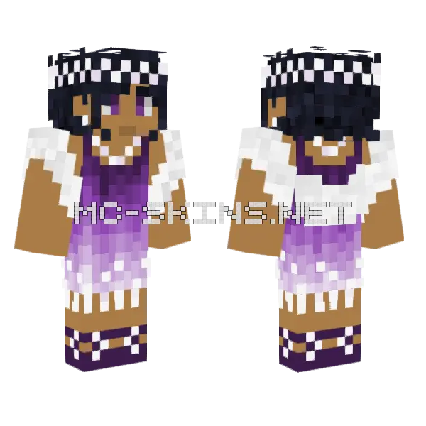 Roaring 20s Dress Minecraft skin, front and back