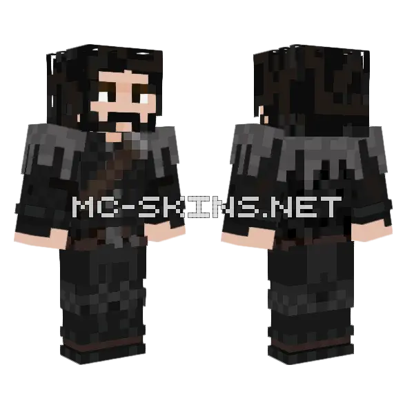 Robb Stark Minecraft skin, front and back