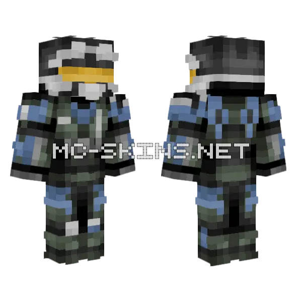 Robert 025 Omega Team Minecraft skin, front and back