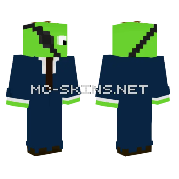 Roberto Damaged Minecraft skin, front and back