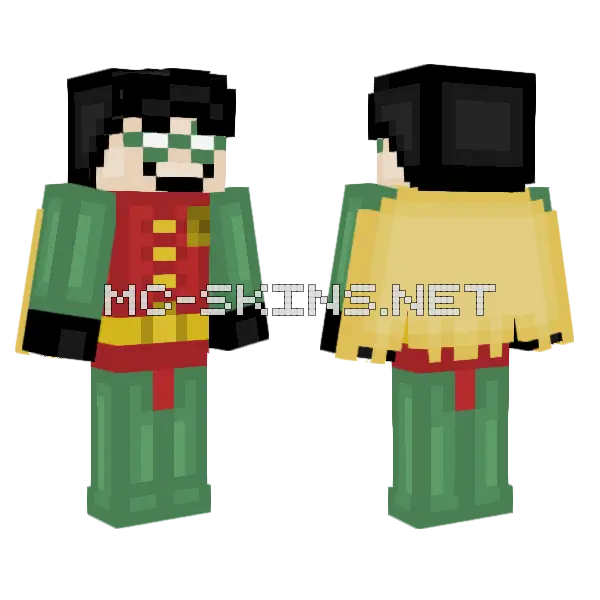 Robin Minecraft skin, front and back