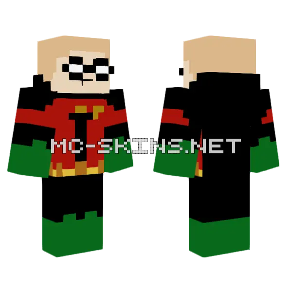 Robin Skin Minecraft skin, front and back