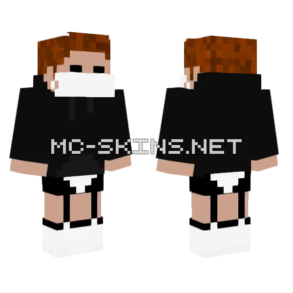 Roblox Avatar Minecraft skin, front and back