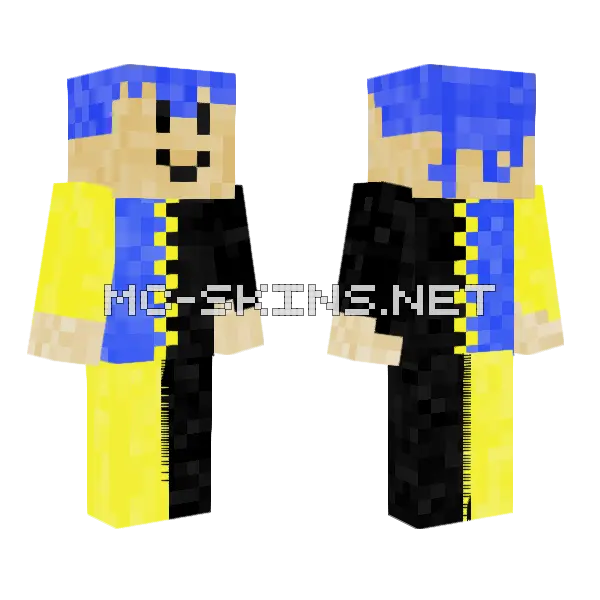 Roblox Avatar Filou 5677 Minecraft skin, front and back