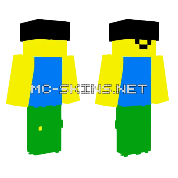 Roblox Boy Minecraft skin, front and back