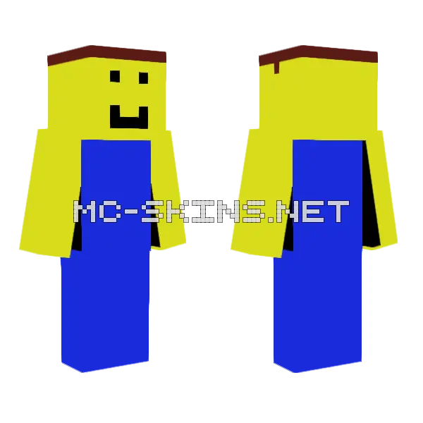 Roblox Guy Minecraft skin, front and back