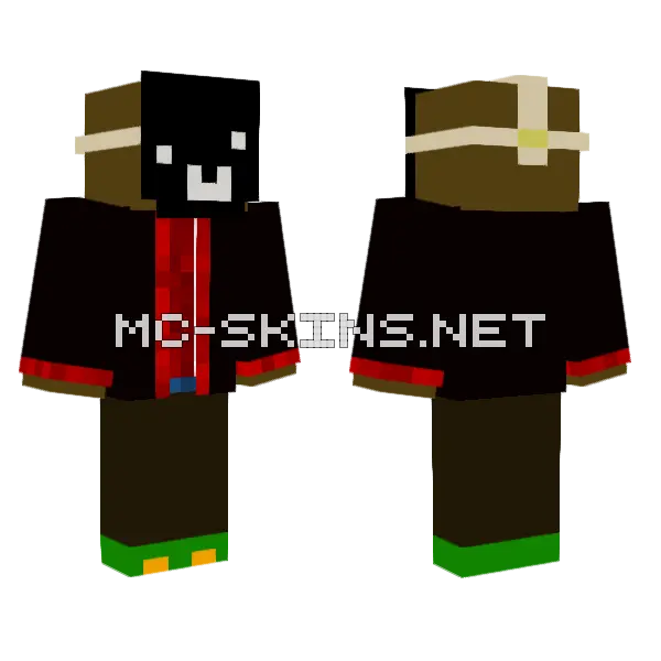 Roblox Overlord Minecraft skin, front and back