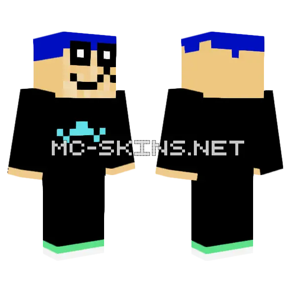 Roblox Phantom Skin Minecraft skin, front and back