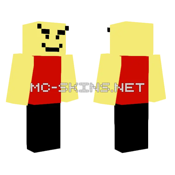 Robloxia S Collapse Baller Minecraft skin, front and back