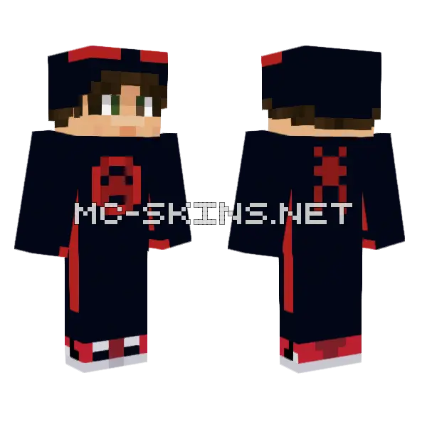 Robmiles Spider Suit Minecraft skin, front and back
