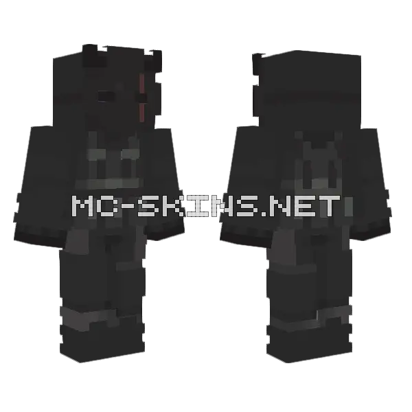 Robo 6 Going Dark Minecraft skin, front and back