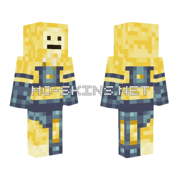 Robo Banana Updated Minecraft skin, front and back