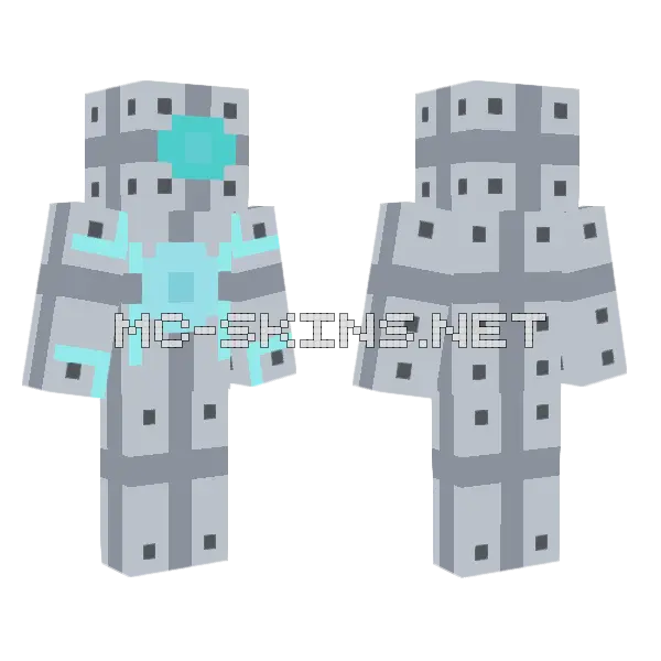 Robo Lighting Minecraft skin, front and back