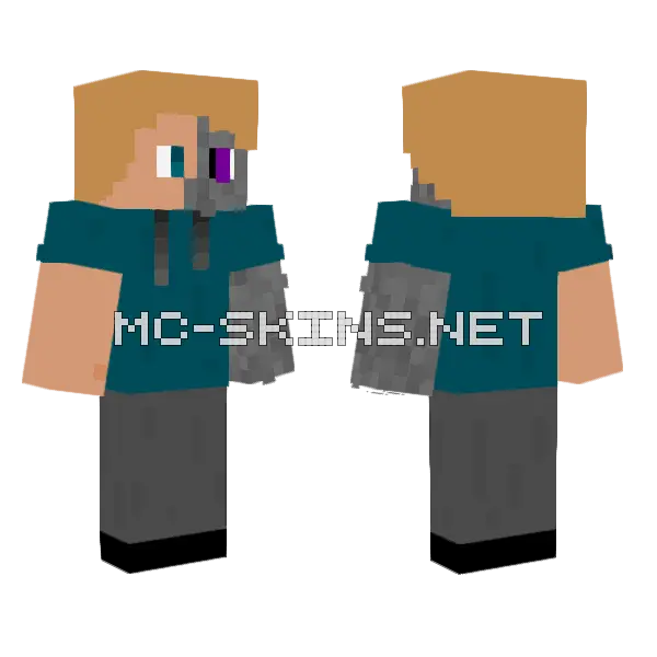 Robofinalistv2 Robot Skin Minecraft skin, front and back