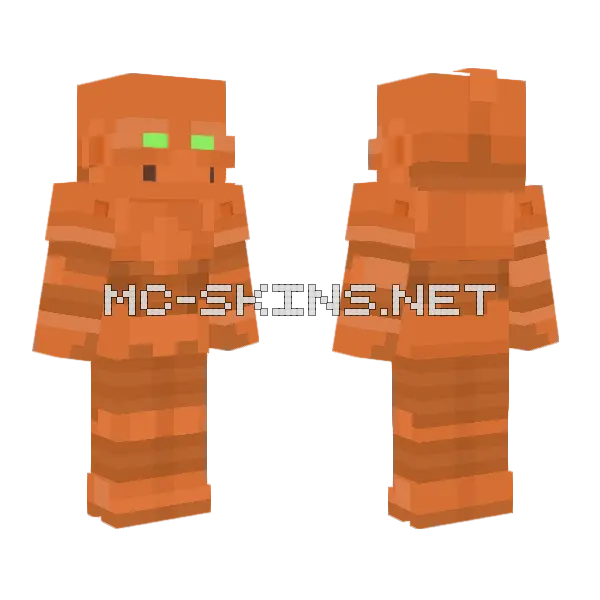 Robot Invincible Minecraft skin, front and back